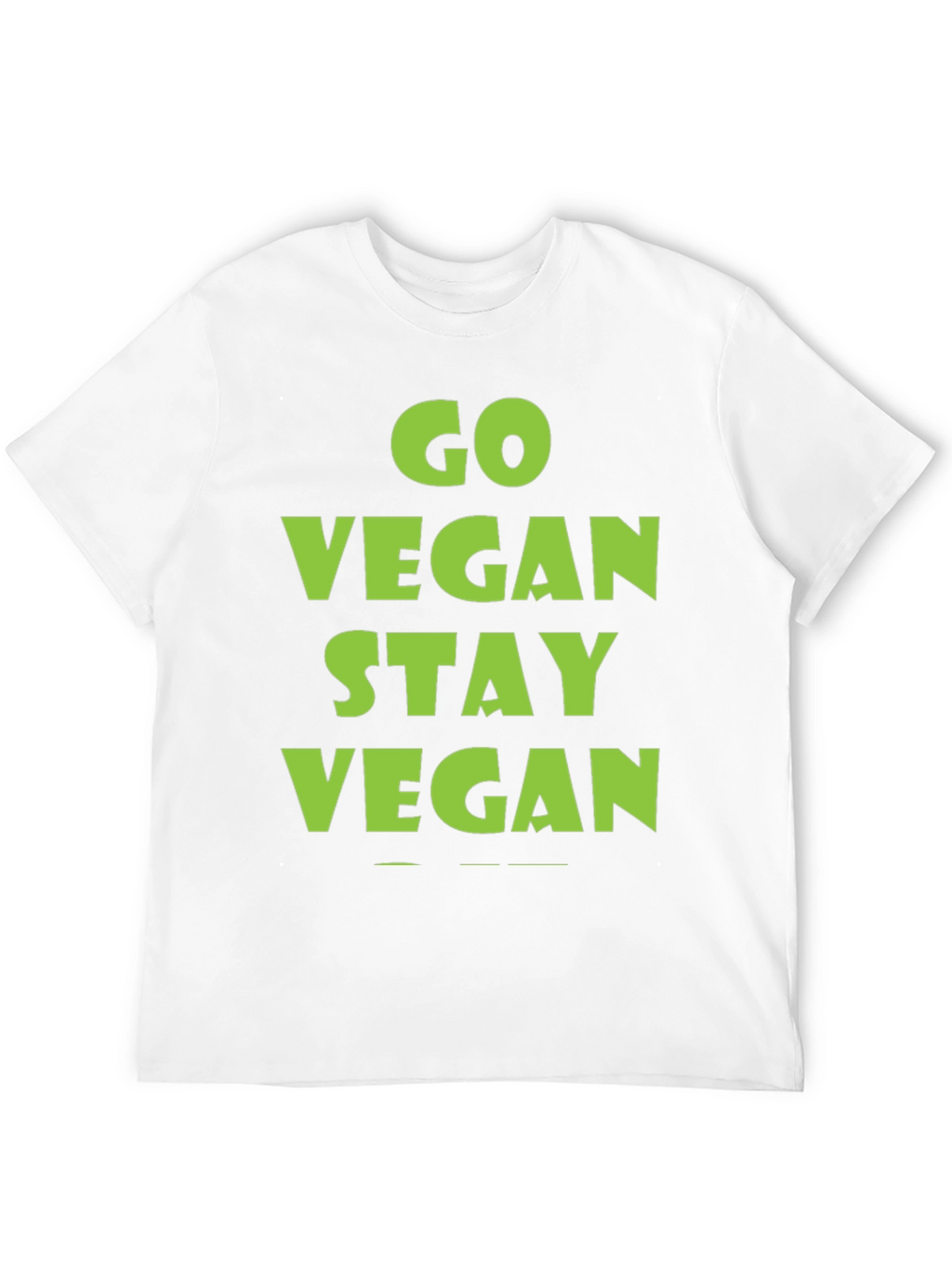 Go Vegan Stay Vegan Black T-Shirt
