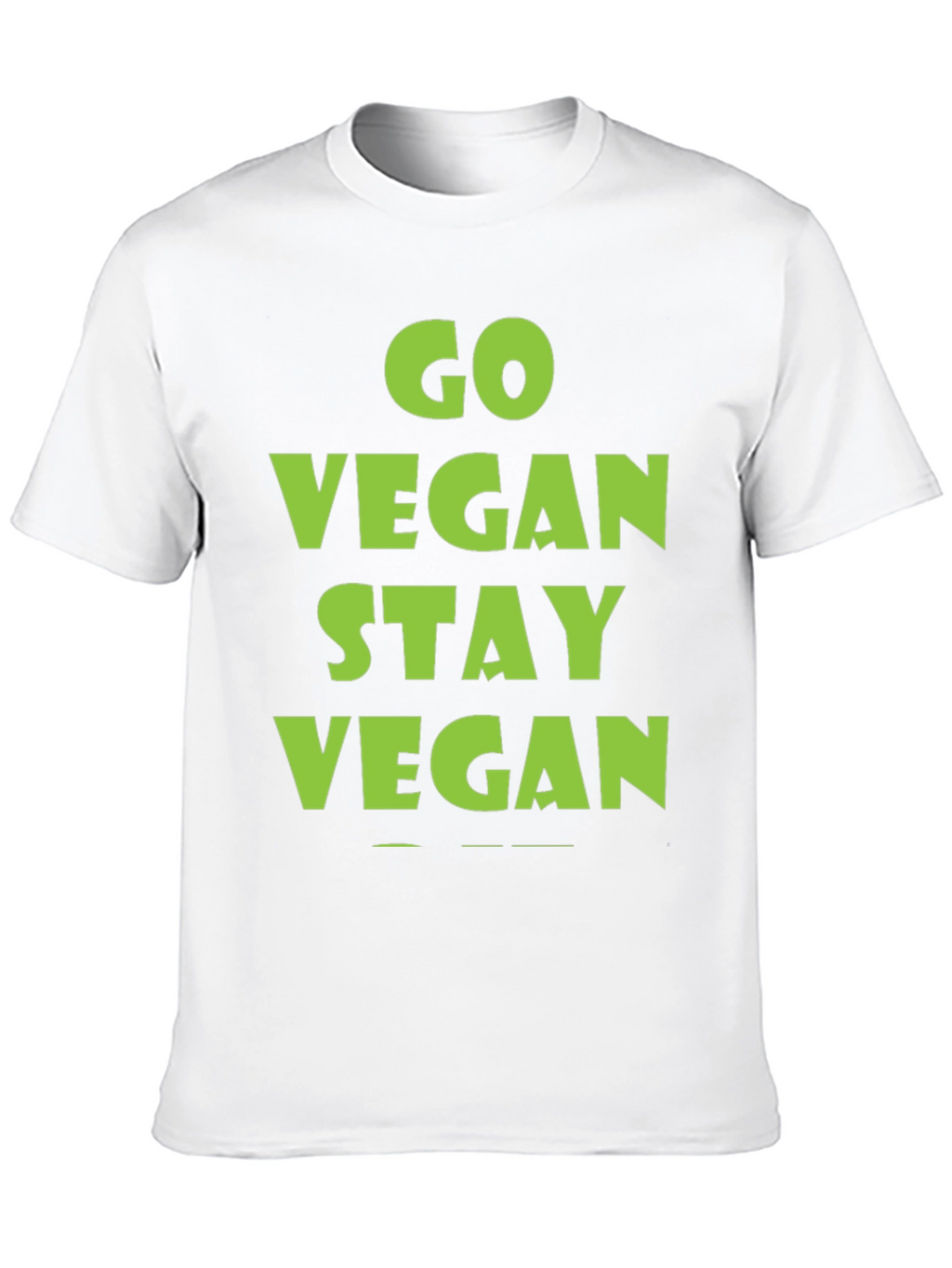 Go Vegan Stay Vegan Black T-Shirt