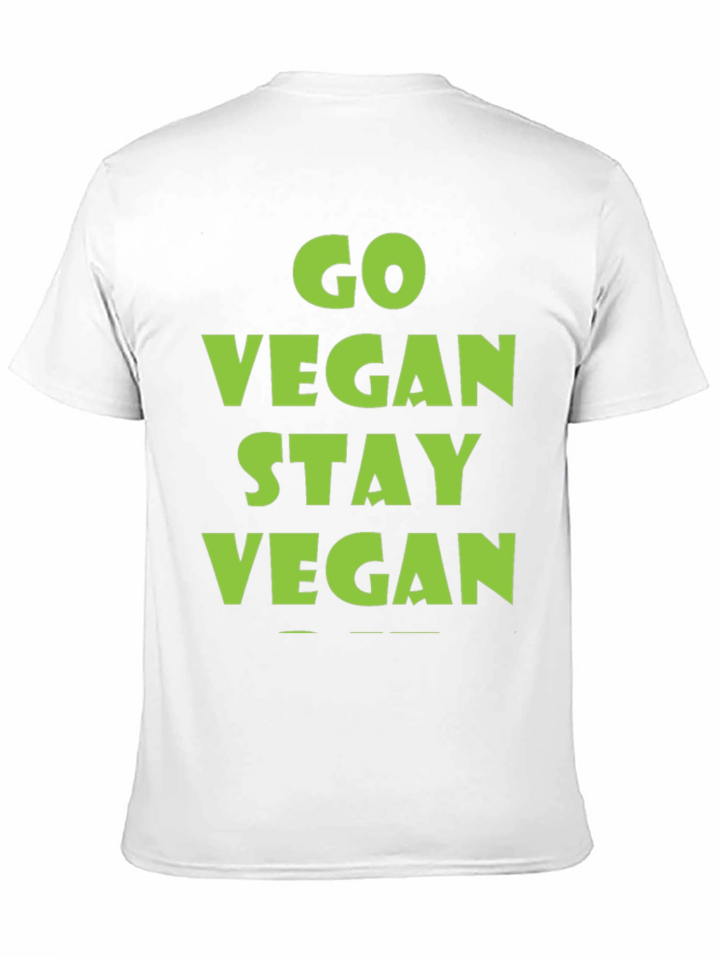 Go Vegan Stay Vegan Black T-Shirt