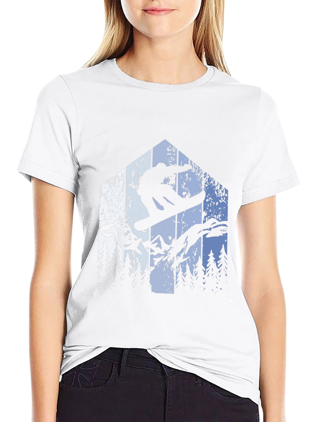Snowboarding T-Shirt - Mountain Adventure Tee
