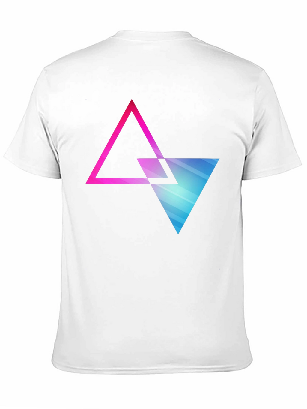 Geometric Triangle Graphic Tee - Modern Style