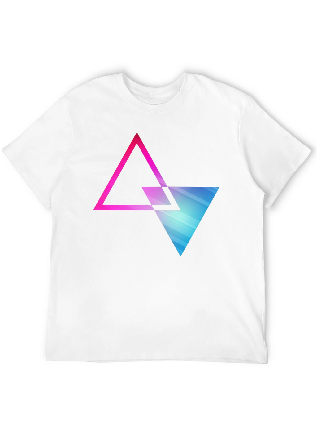 Geometric Triangle Graphic Tee - Modern Style