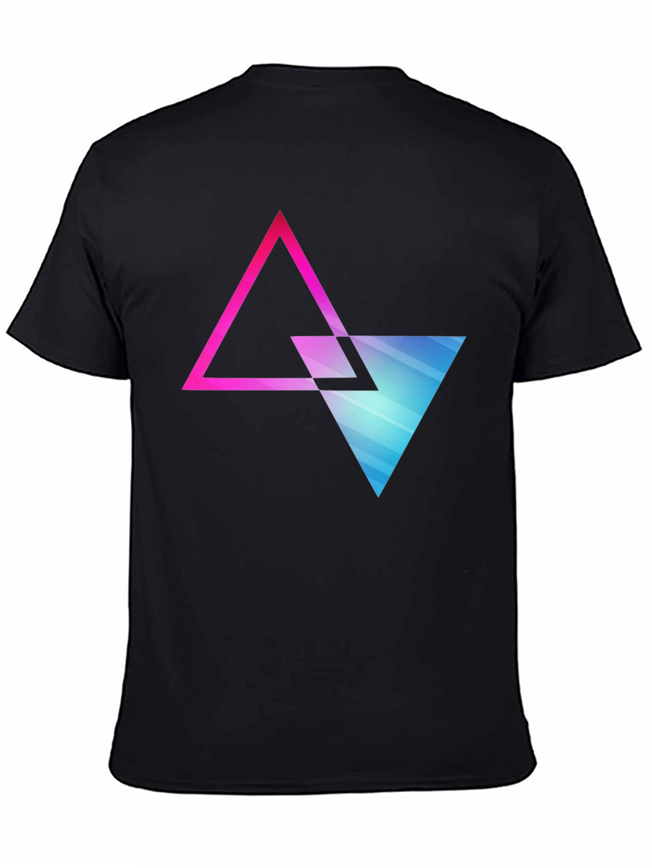 Geometric Triangle Graphic Tee - Modern Style