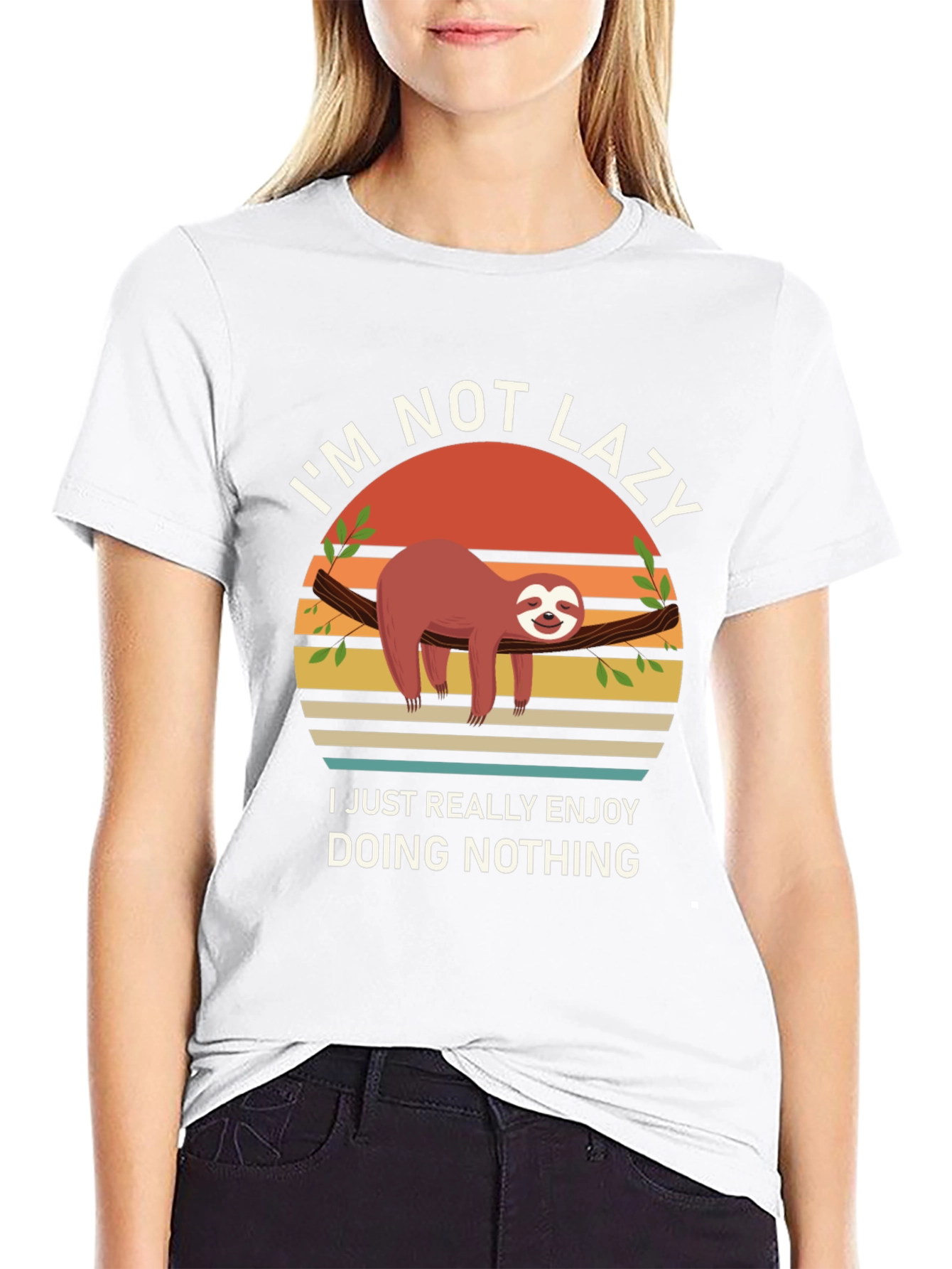 Im Not Lazy Sloth Graphic T-Shirt