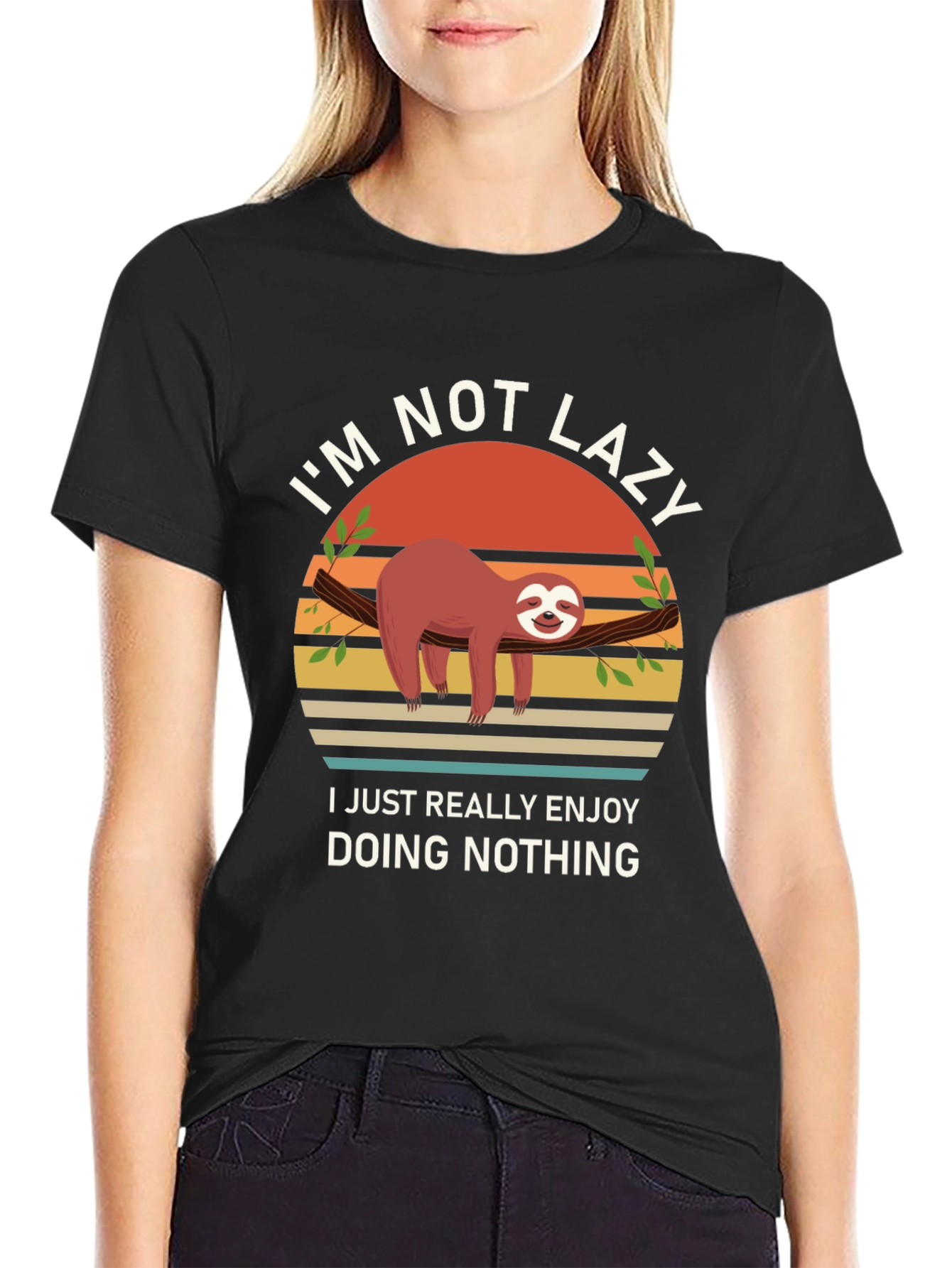 Im Not Lazy Sloth Graphic T-Shirt