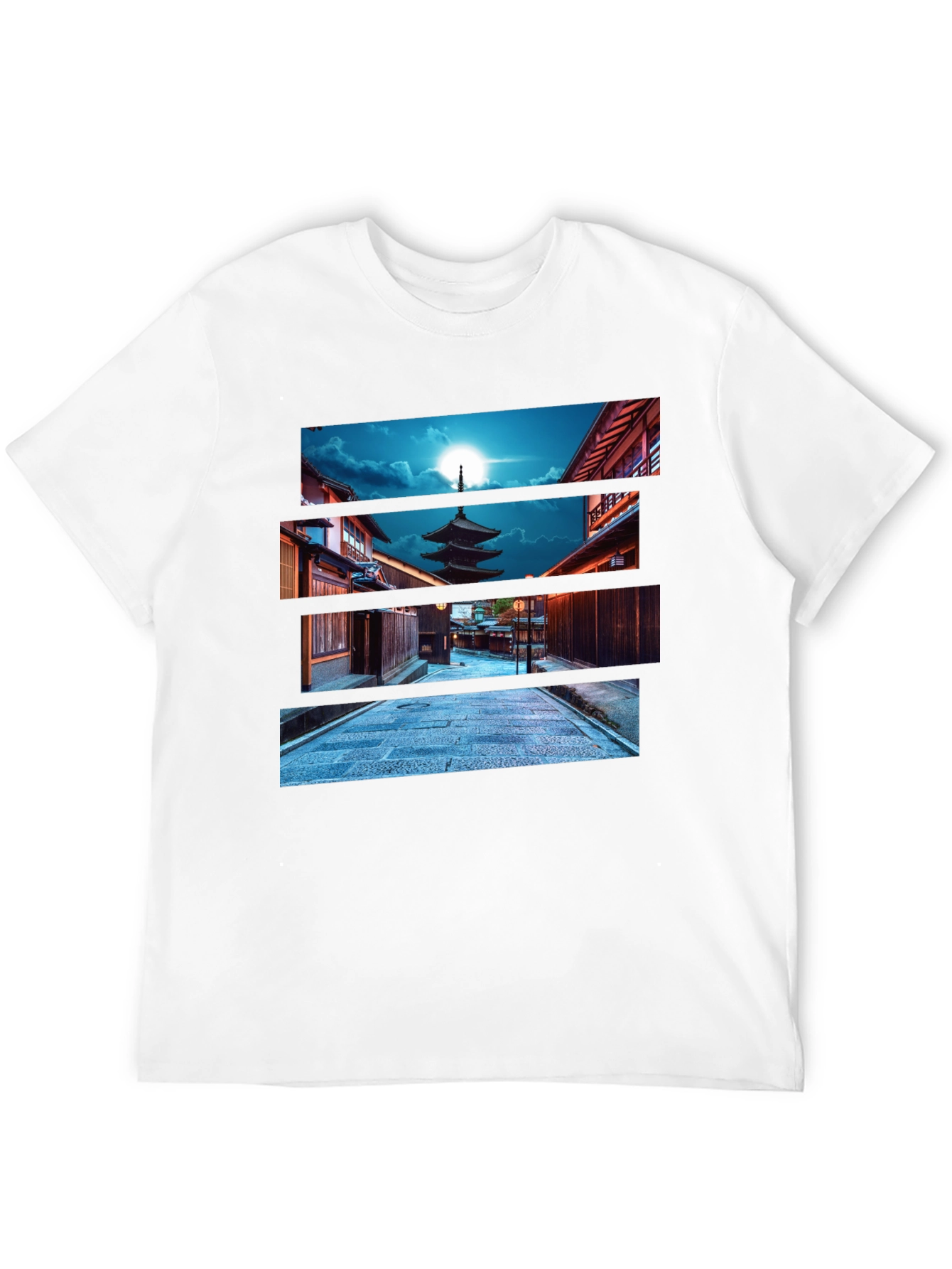 Japanese Pagoda Night T-Shirt
