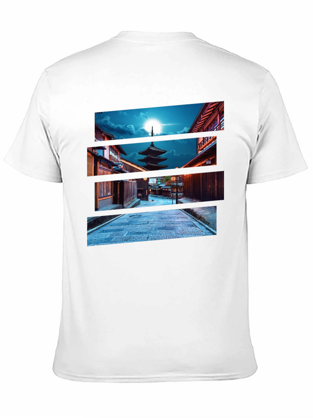 Japanese Pagoda Night T-Shirt
