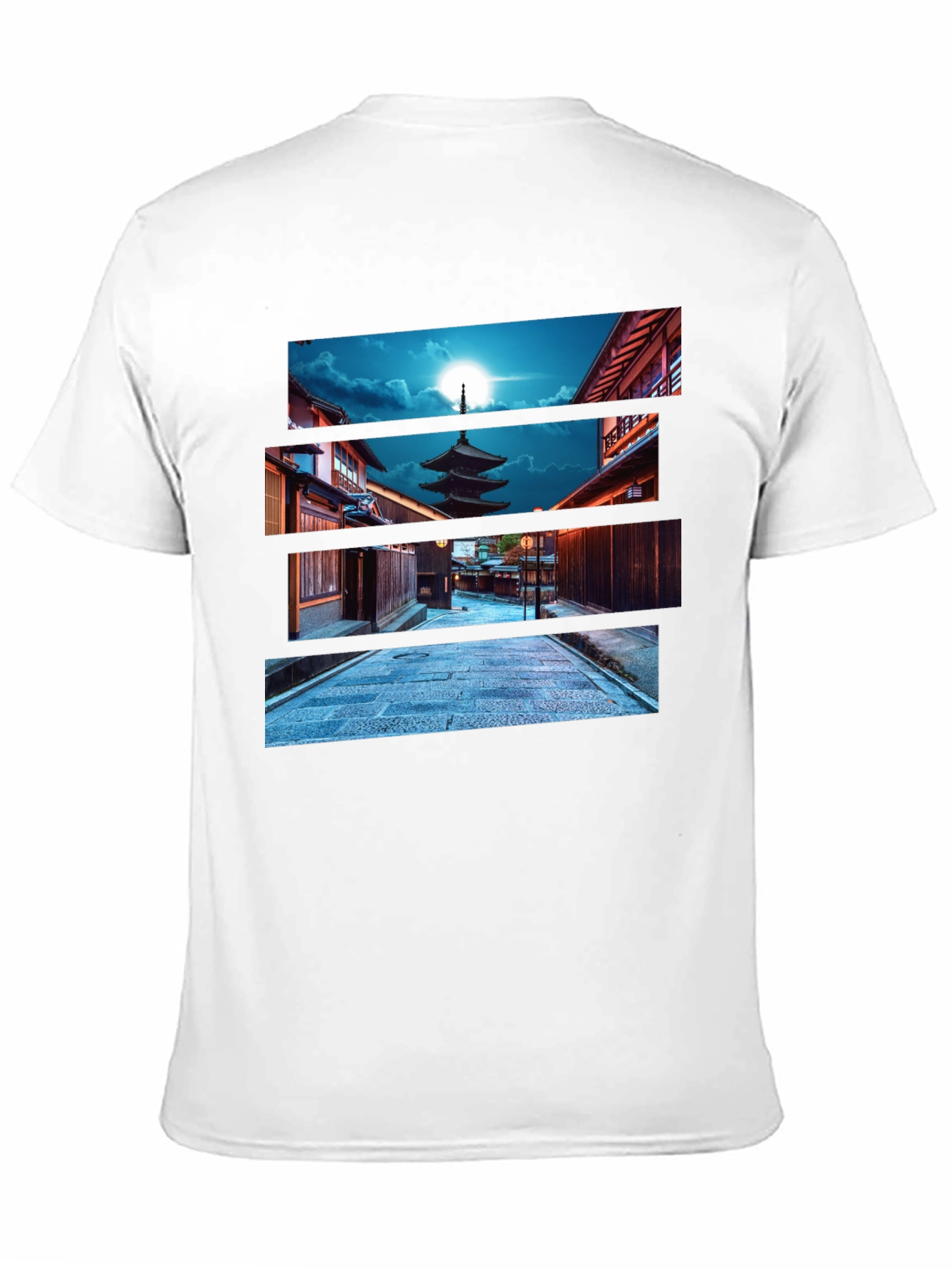 Japanese Pagoda Night T-Shirt