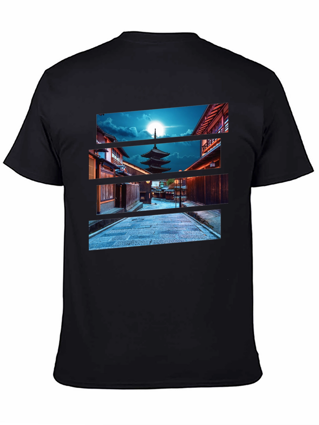 Japanese Pagoda Night T-Shirt