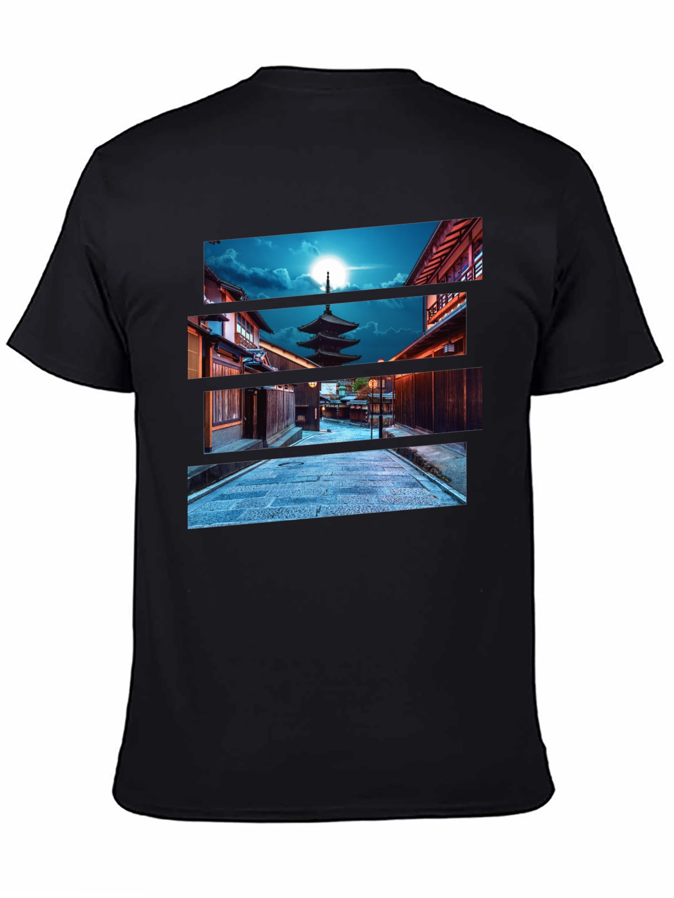 Japanese Pagoda Night T-Shirt