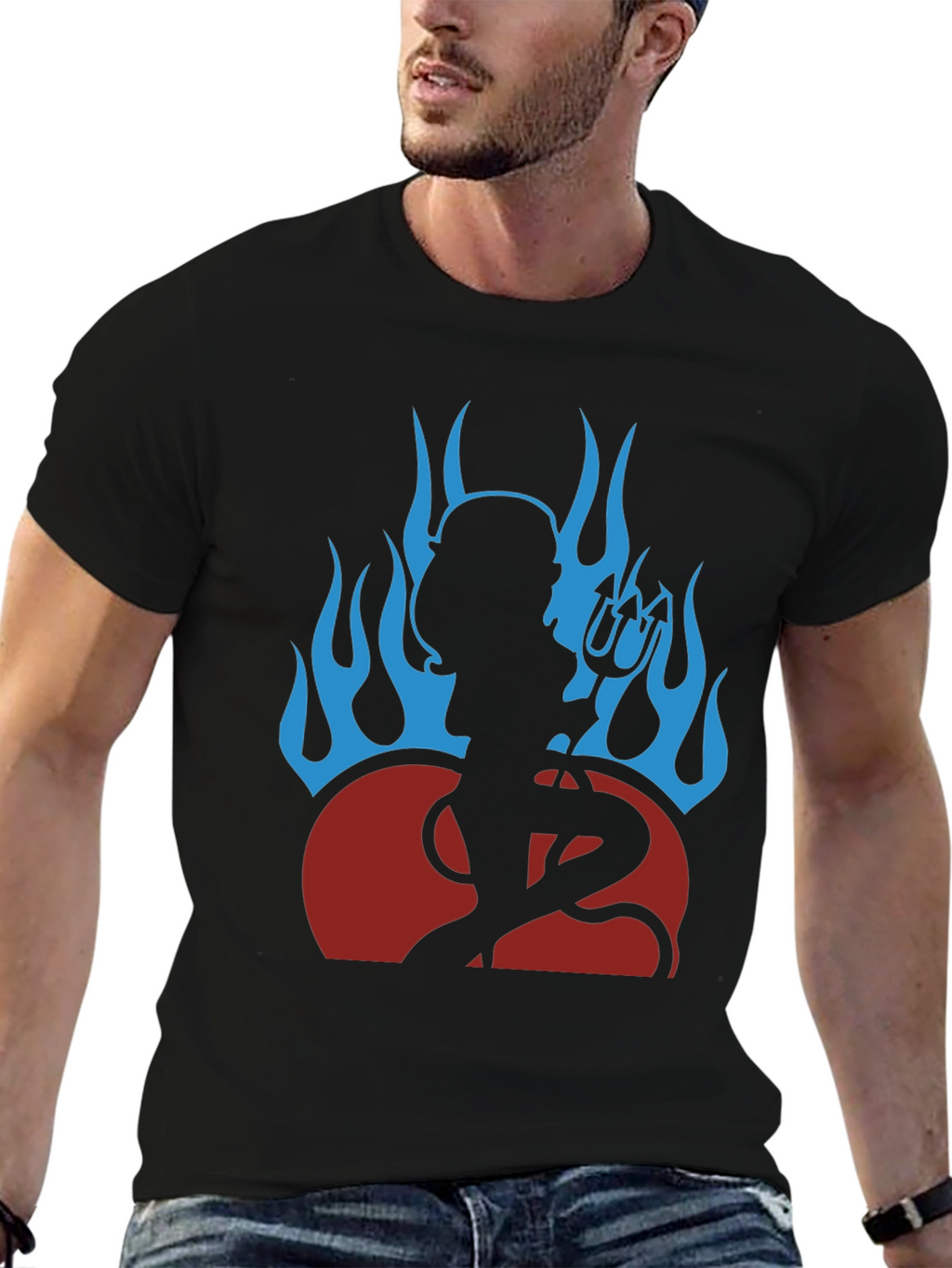 Devil Girl Graphic Tee - Black
