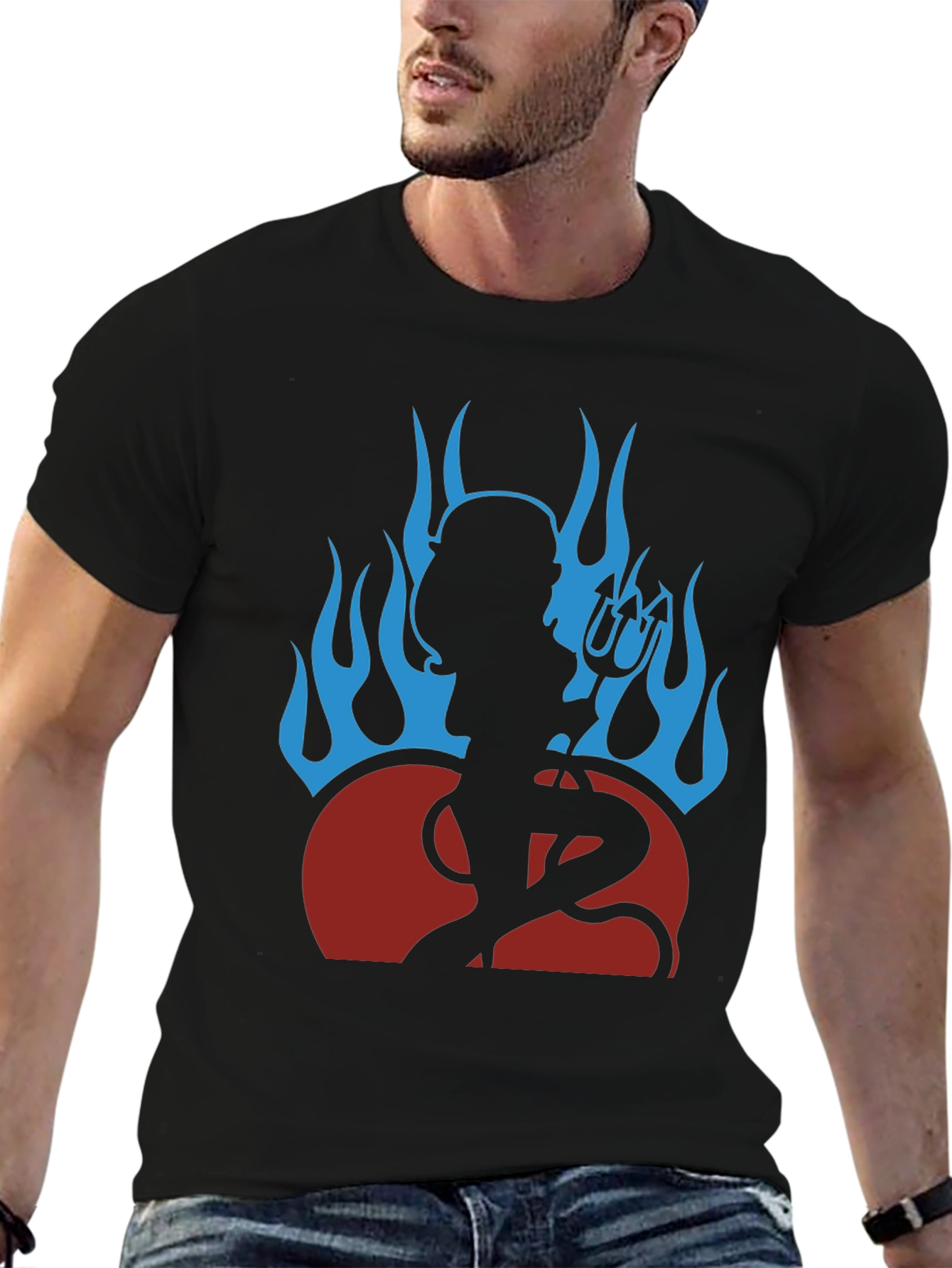 Devil Girl Graphic Tee - Black
