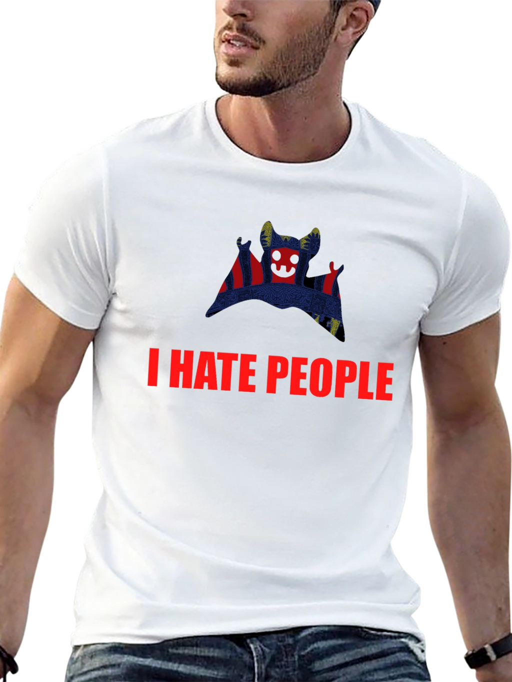 I HATE PEOPLE Graphic Tee - Unique Design