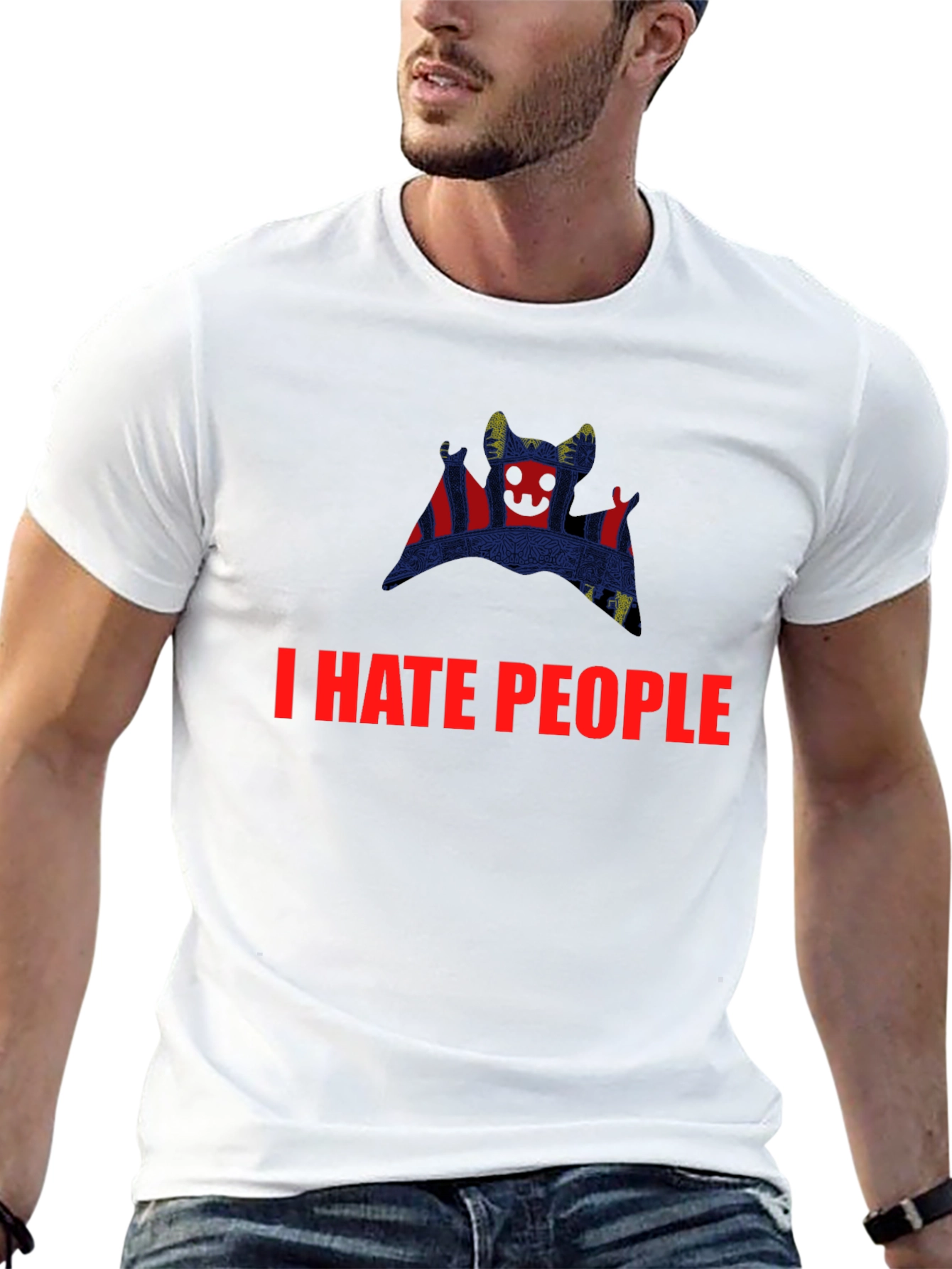 I HATE PEOPLE Graphic Tee - Unique Design