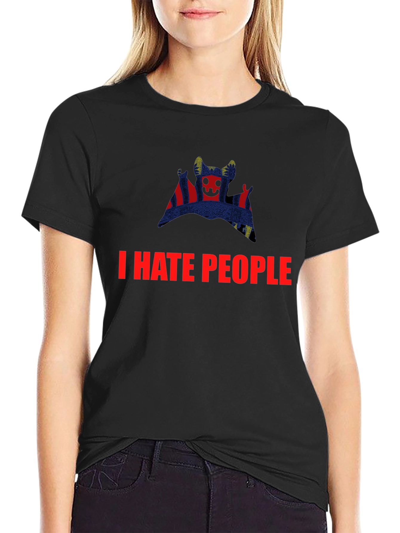 I HATE PEOPLE Graphic Tee - Unique Design