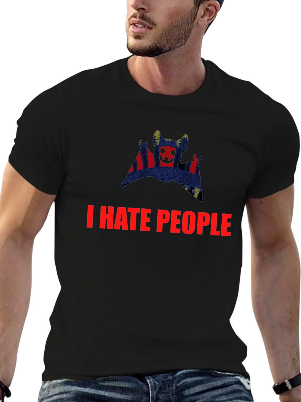 I HATE PEOPLE Graphic Tee - Unique Design