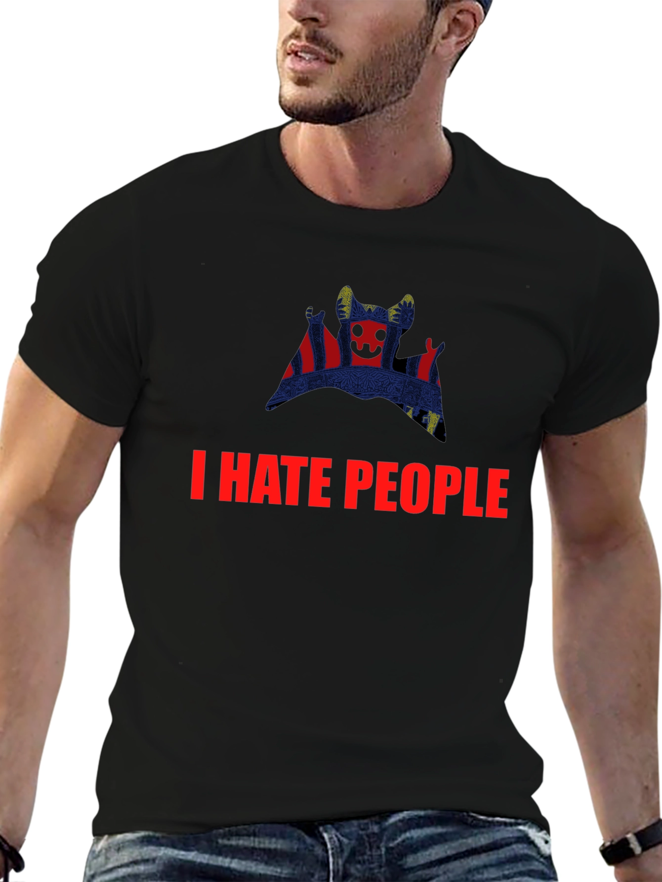 I HATE PEOPLE Graphic Tee - Unique Design