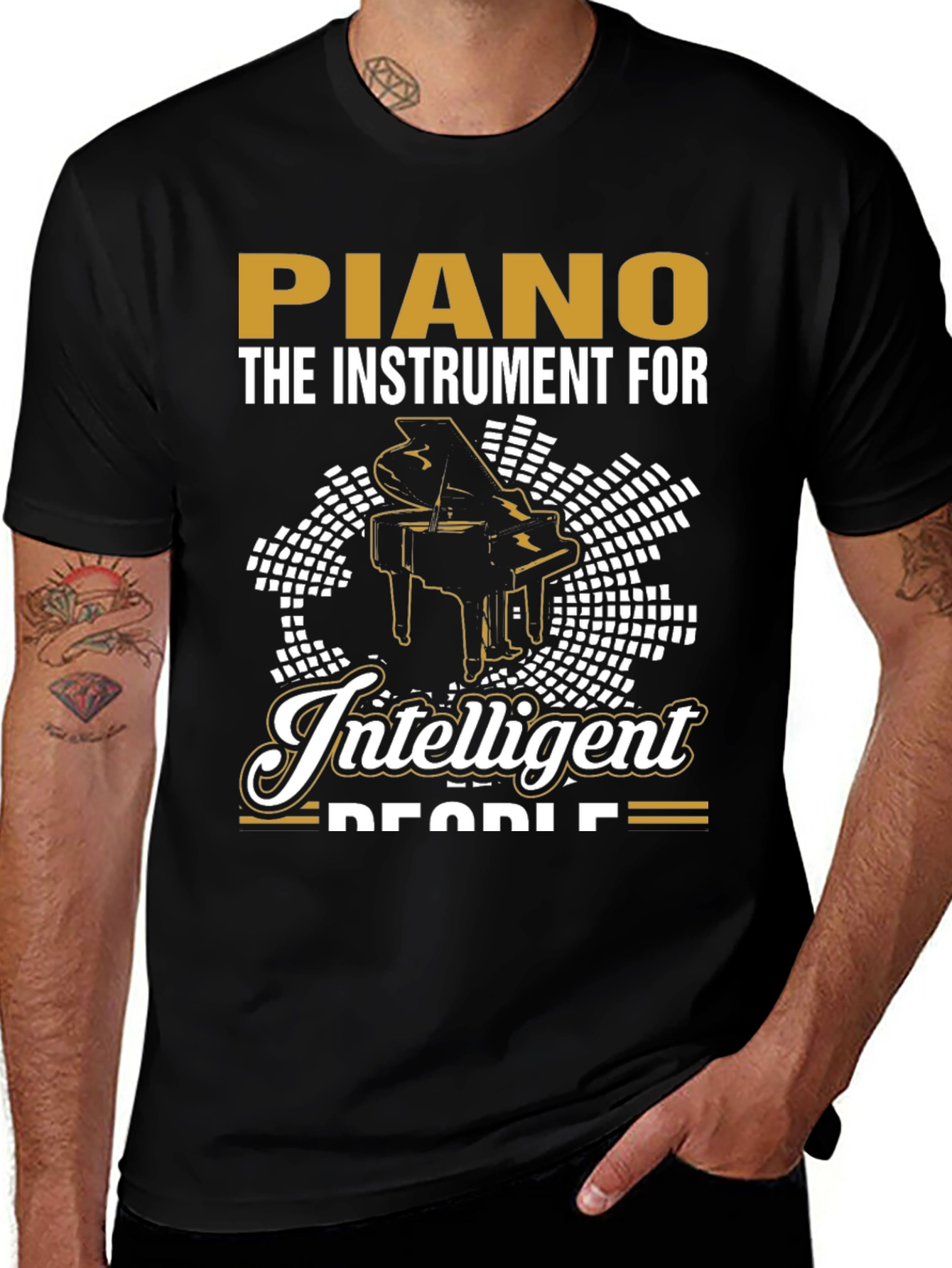 Piano T-Shirt - The Instrument For Intelligent People