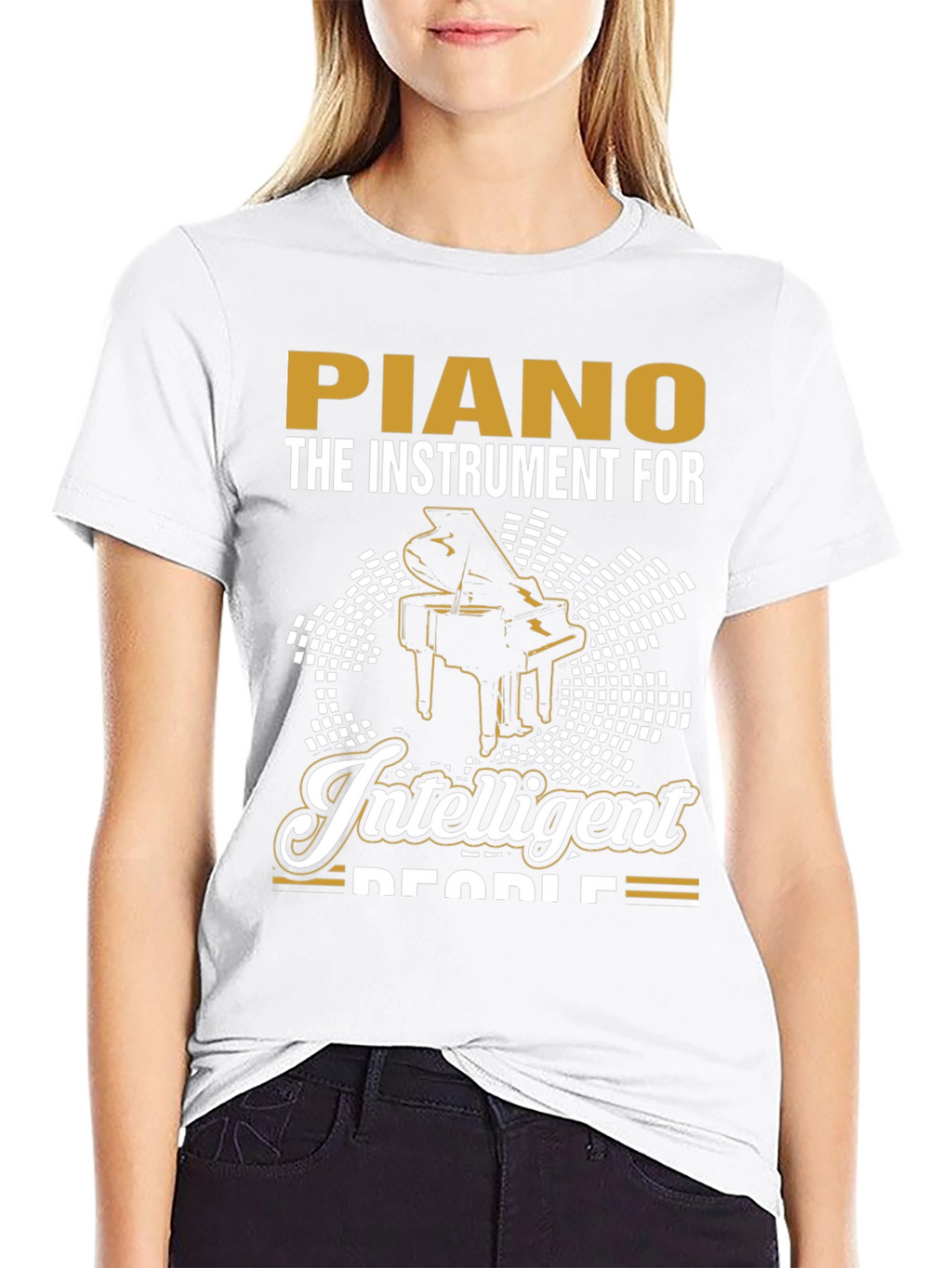 Piano T-Shirt - The Instrument For Intelligent People