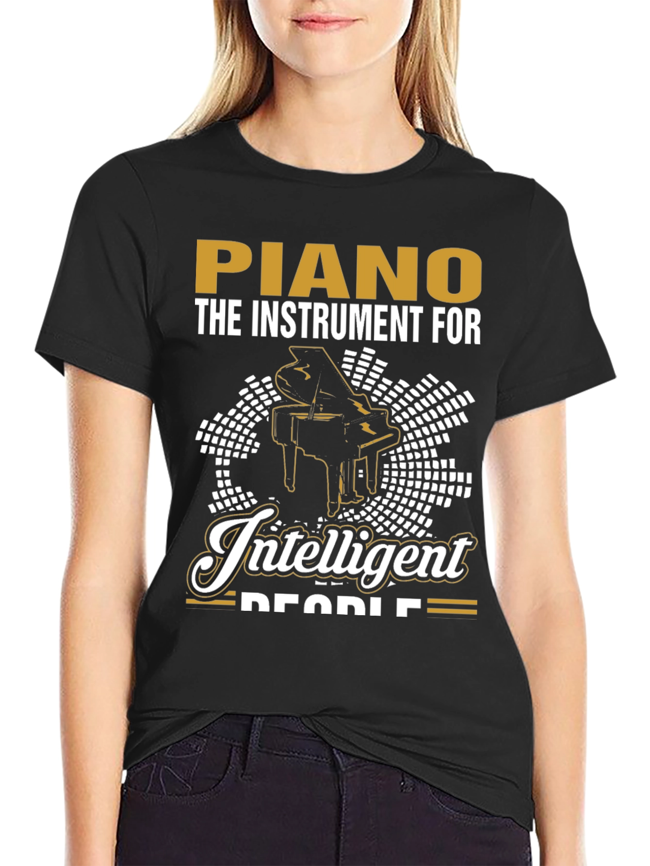 Piano T-Shirt - The Instrument For Intelligent People