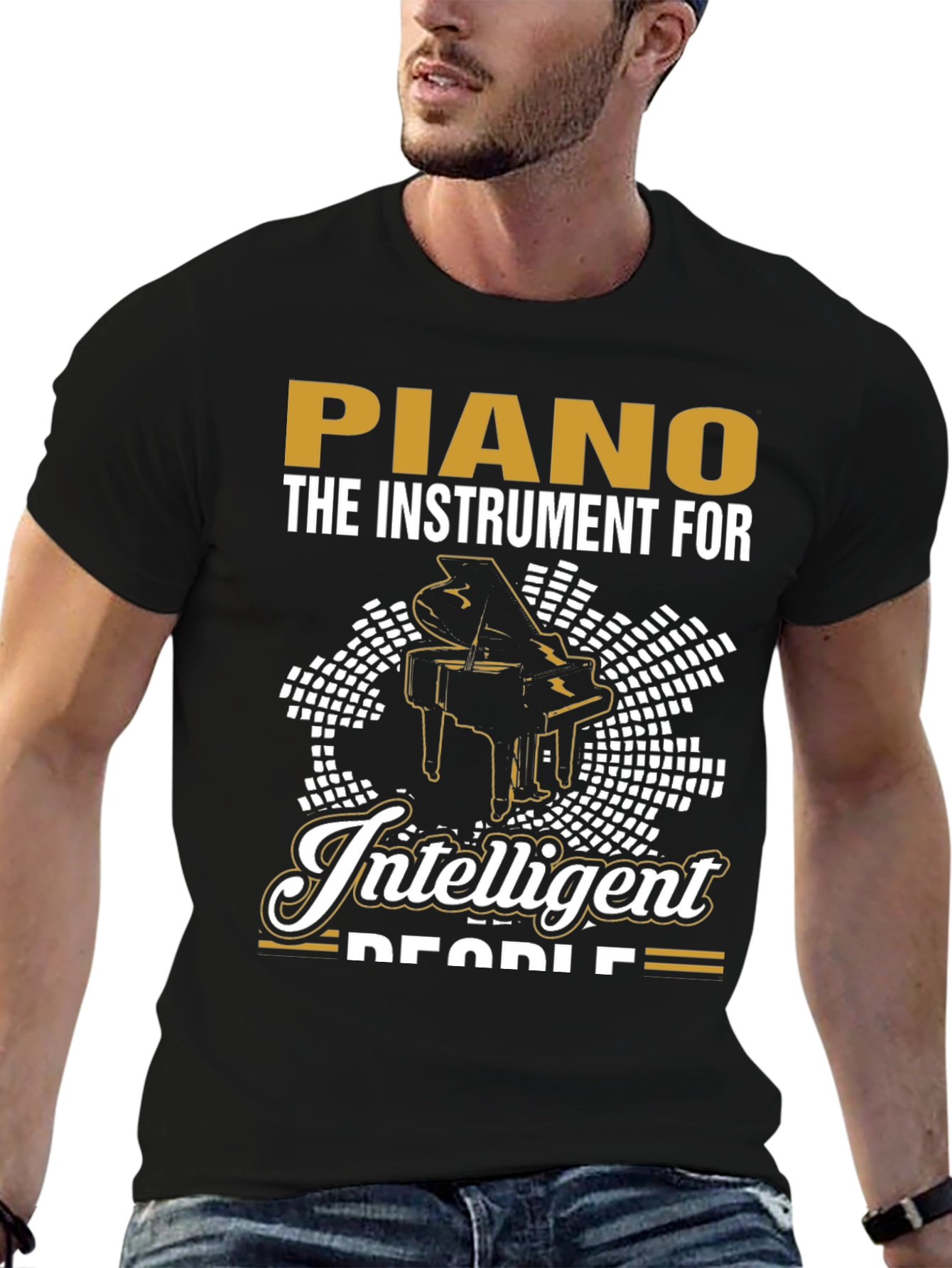 Piano T-Shirt - The Instrument For Intelligent People