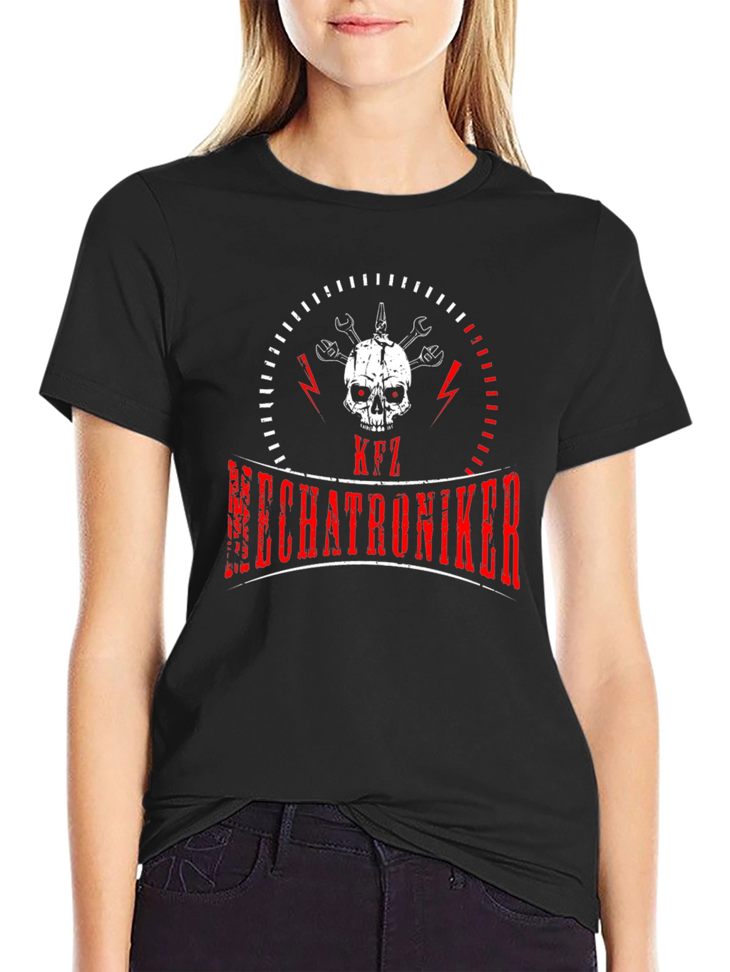KFZ Mechatroniker Skull T-Shirt - Mechanic Tee