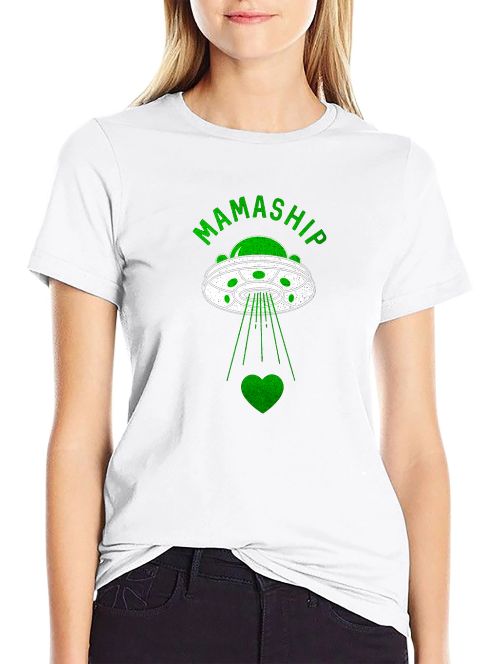 Mamaship UFO Heartbeam Graphic T-Shirt