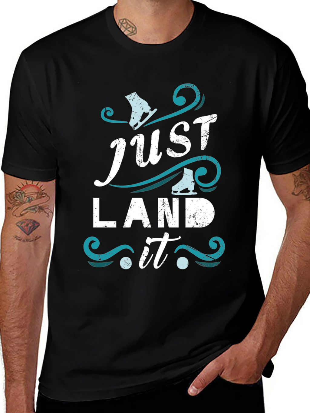 Just Land It Figure Skating Tee