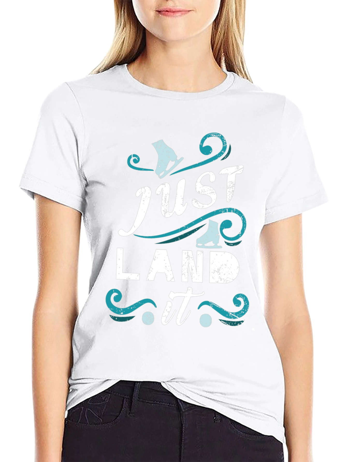 Just Land It Figure Skating Tee