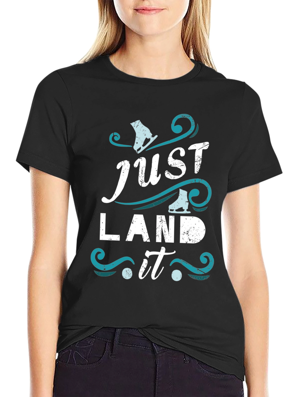Just Land It Figure Skating Tee