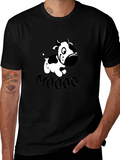 Funny Cow MOOO! Graphic T-Shirt - Black
