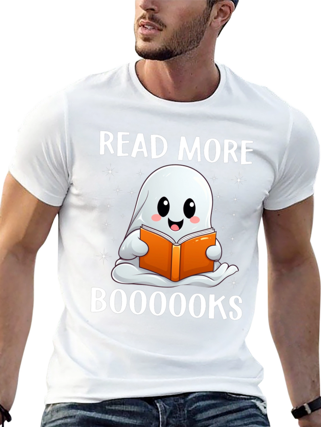Read More Booooks Halloween Ghost T-Shirt