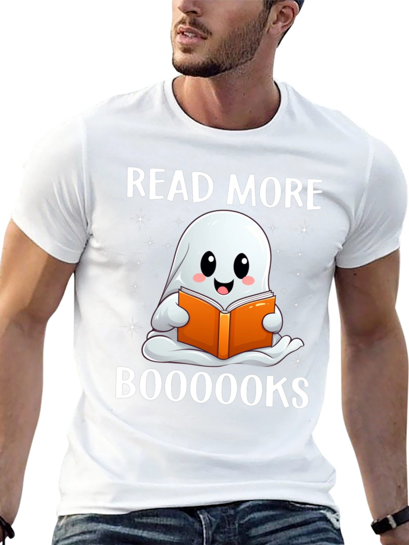 Read More Booooks Halloween Ghost T-Shirt