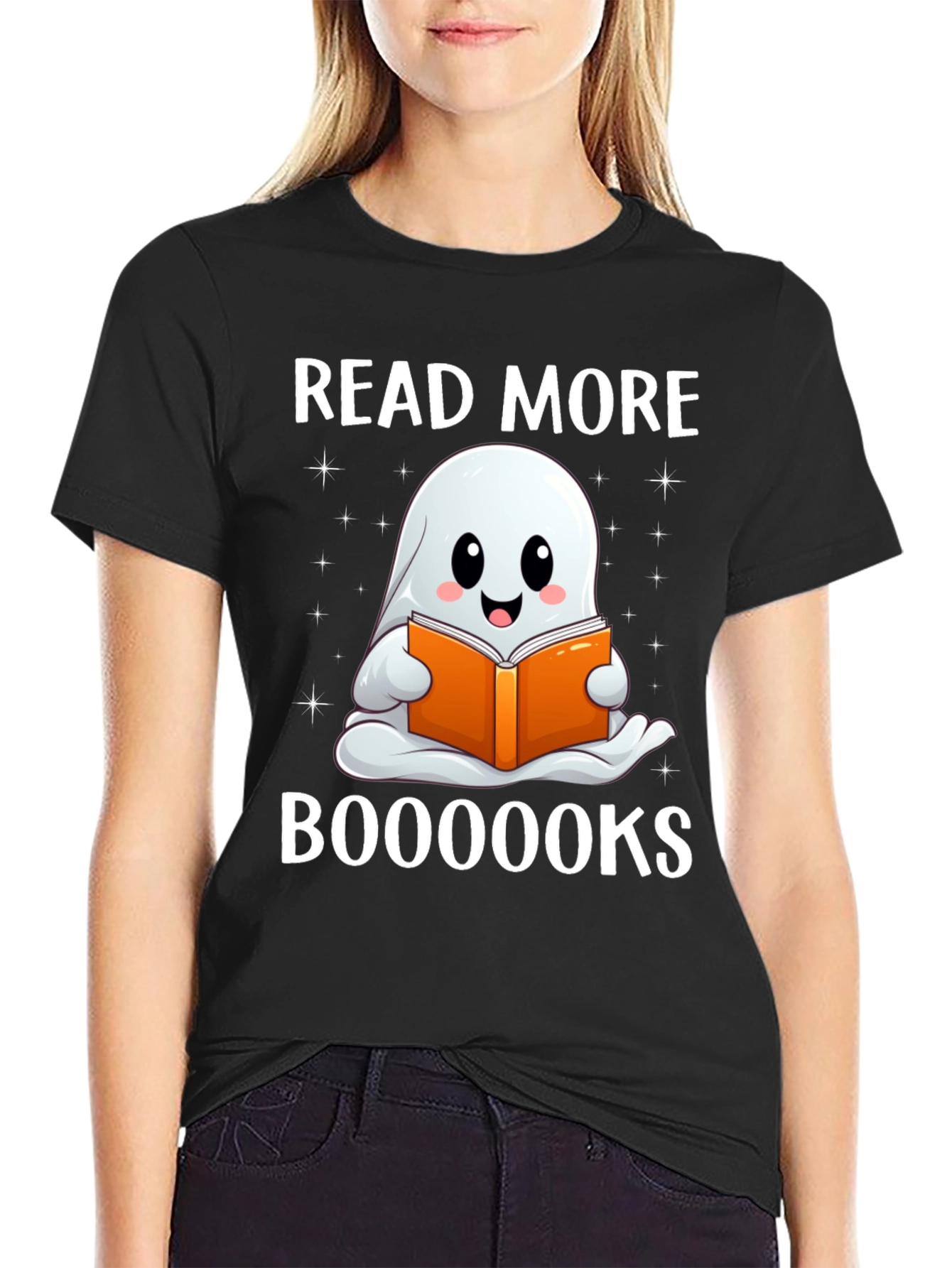 Read More Booooks Halloween Ghost T-Shirt