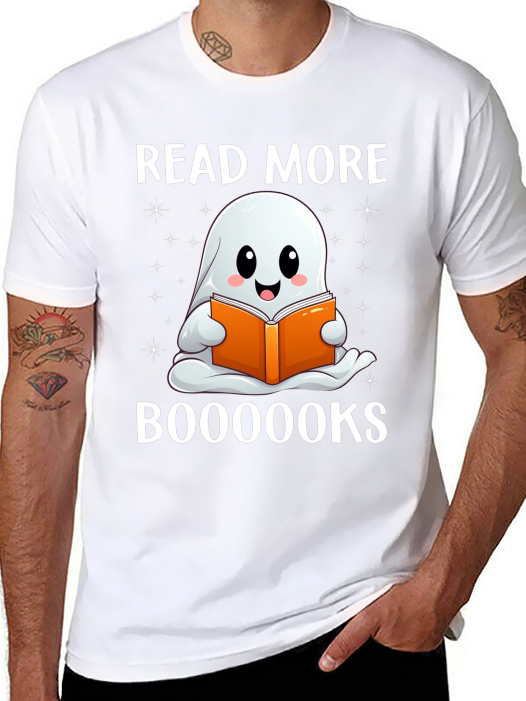 Read More Booooks Halloween Ghost T-Shirt