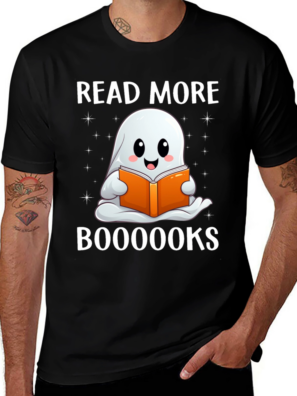 Read More Booooks Halloween Ghost T-Shirt