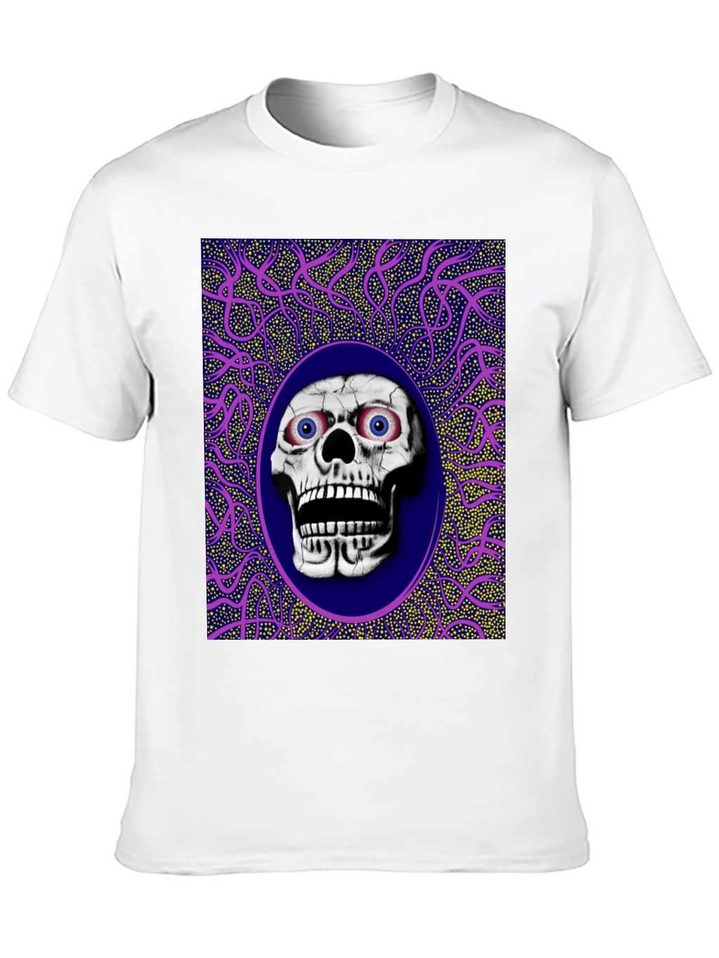 Skull Graphic Print Crew Neck T-Shirt