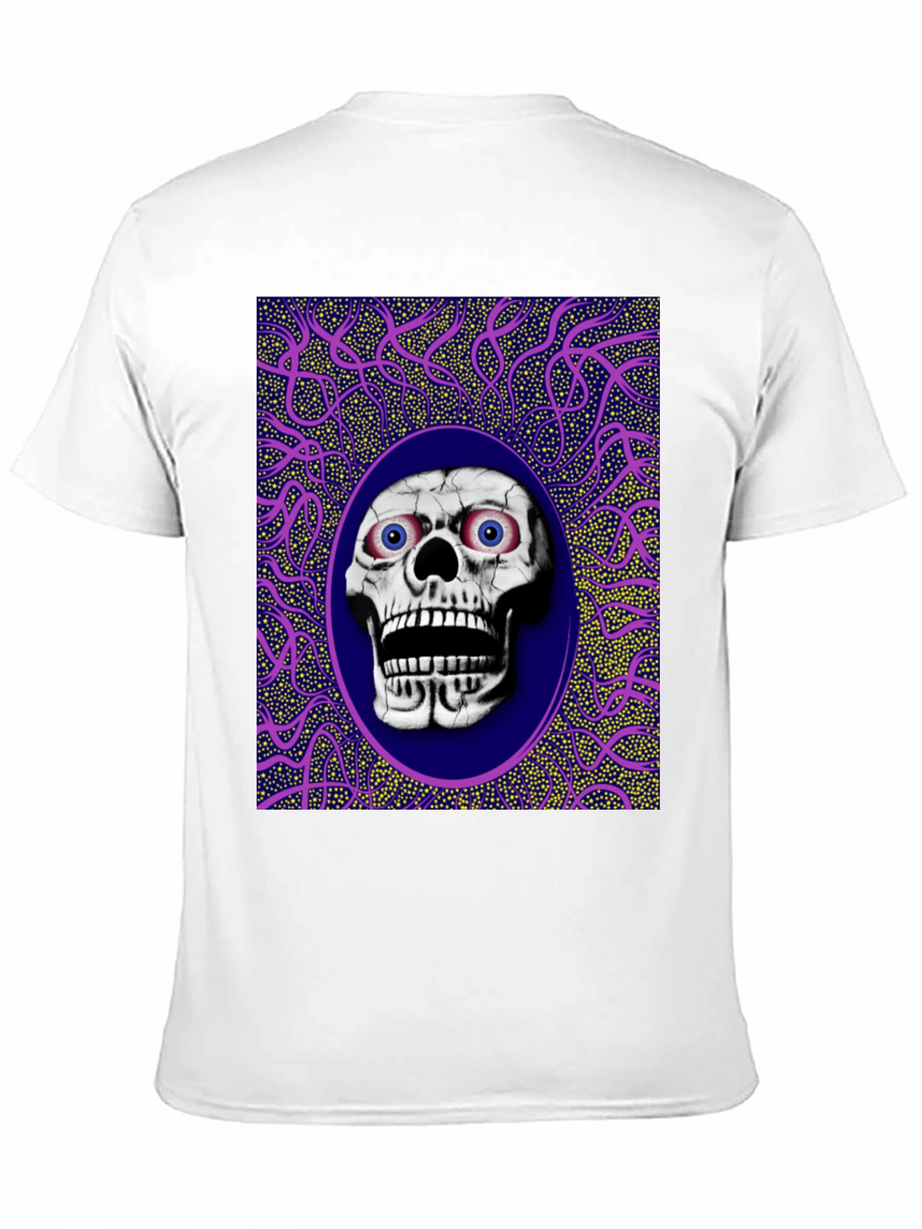 Skull Graphic Print Crew Neck T-Shirt