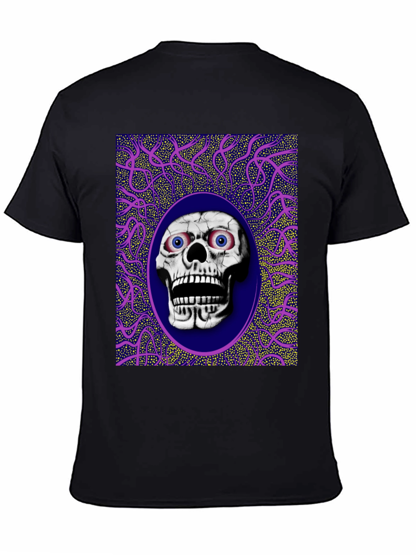 Skull Graphic Print Crew Neck T-Shirt