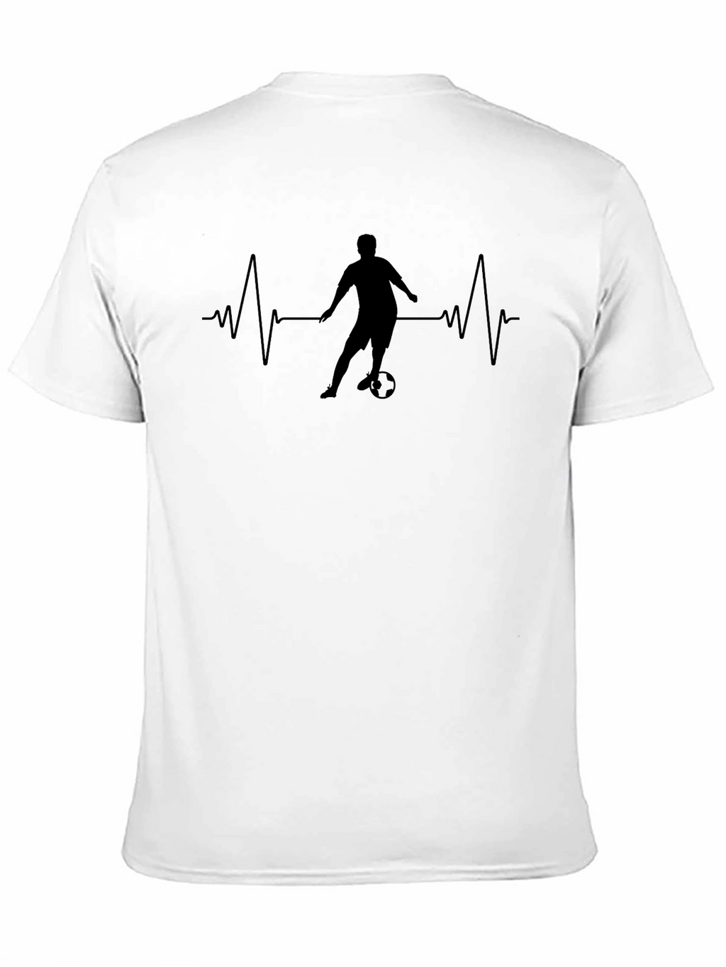Soccer Heartbeat T-Shirt - Passionate Football Tee