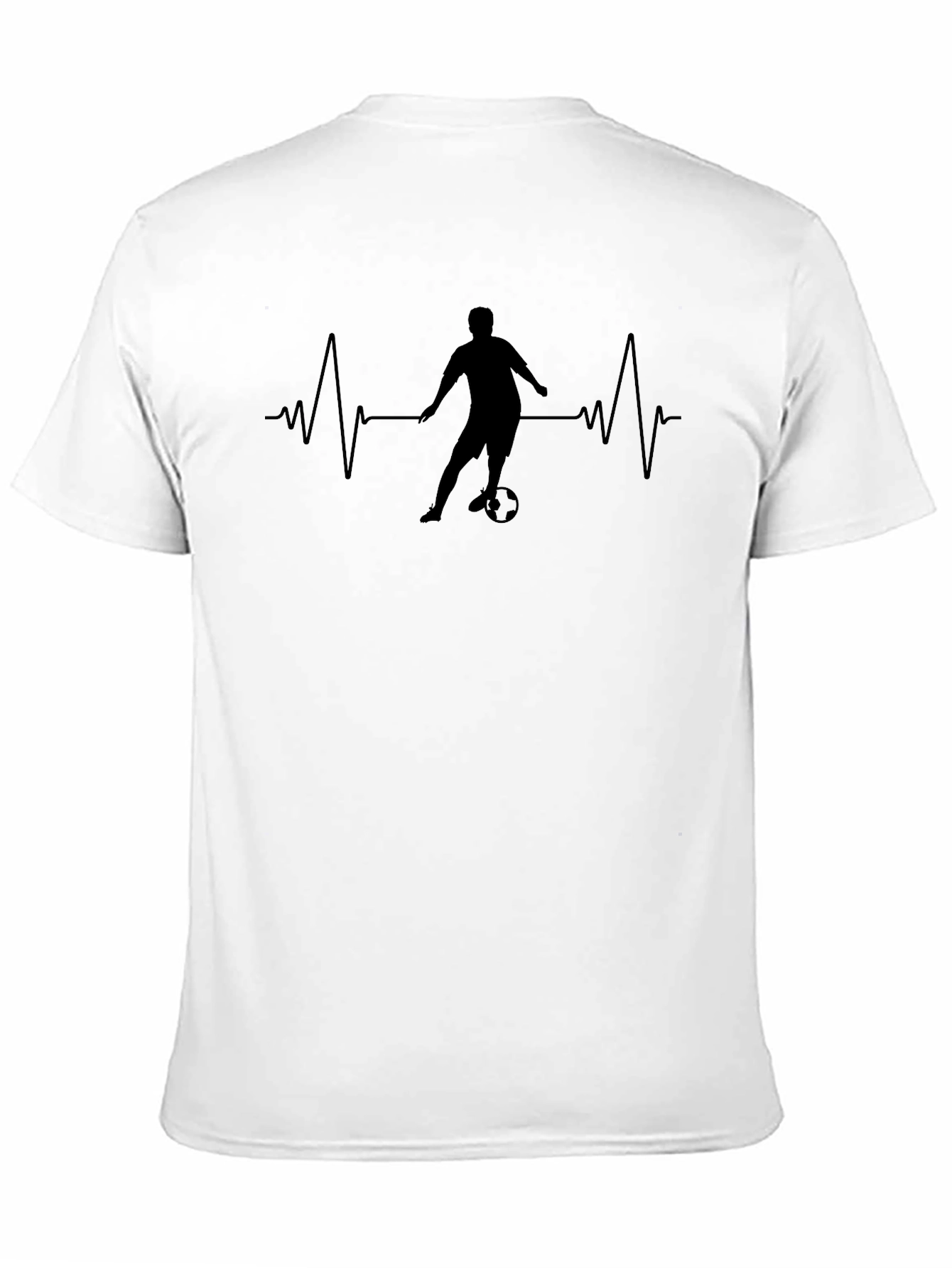 Soccer Heartbeat T-Shirt - Passionate Football Tee