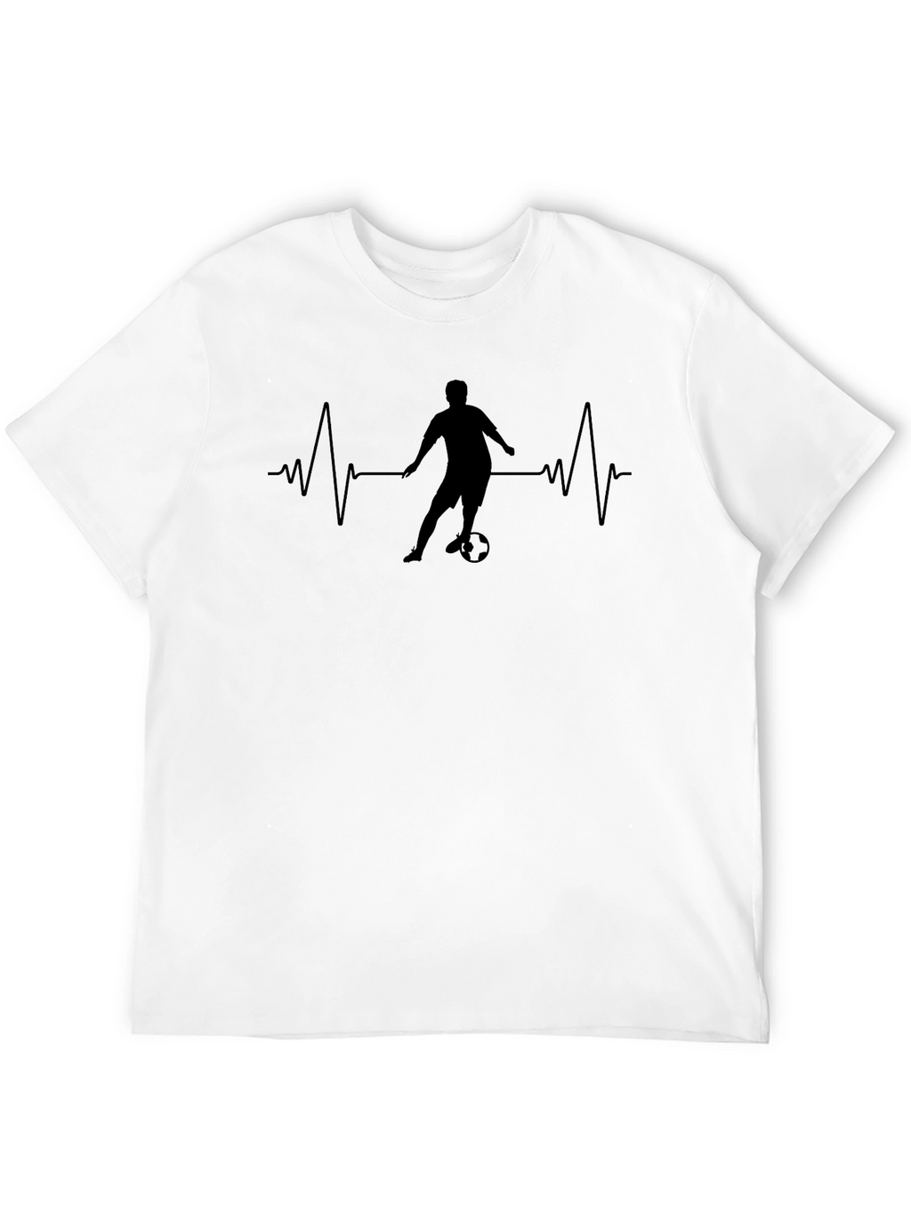 Soccer Heartbeat T-Shirt - Passionate Football Tee
