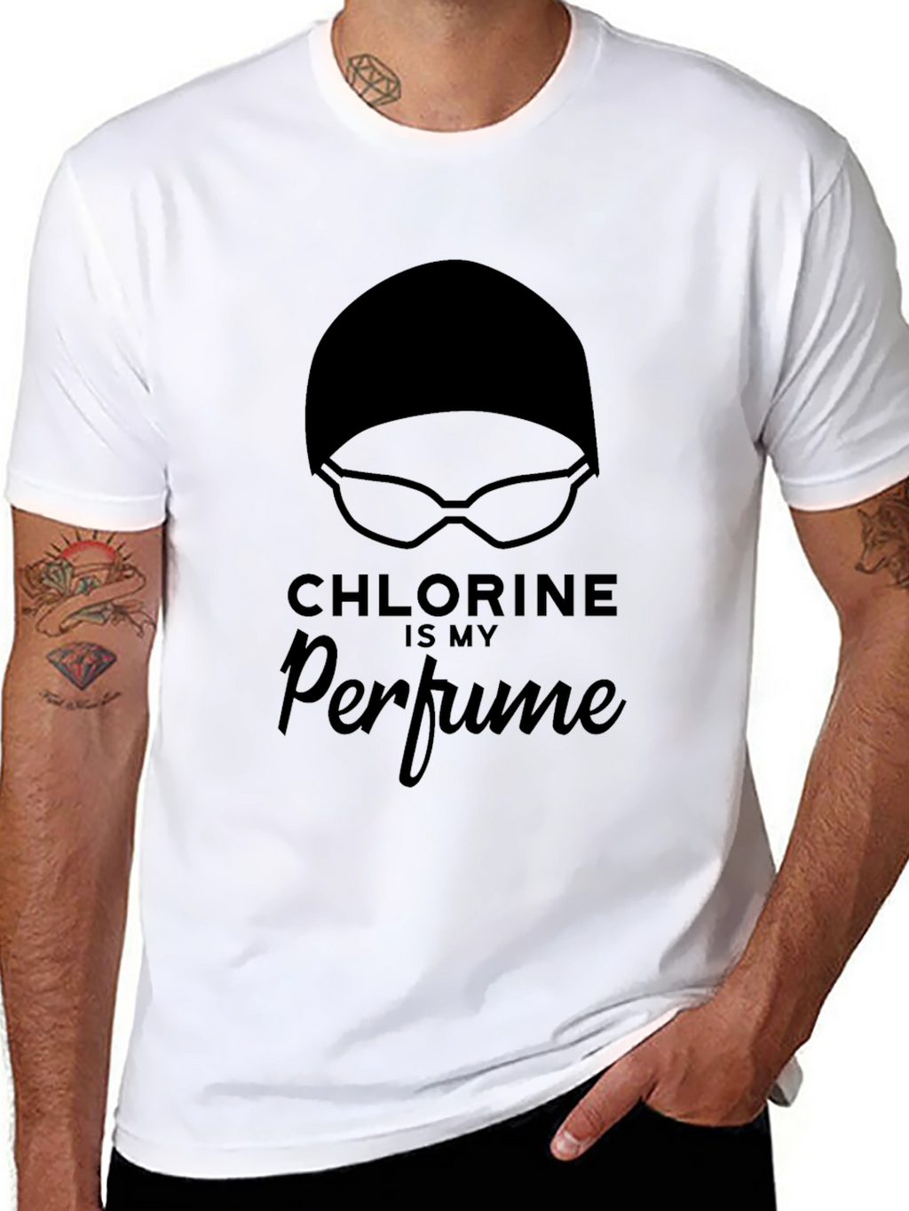 Chlorine is My Perfume Swimmers T-Shirt