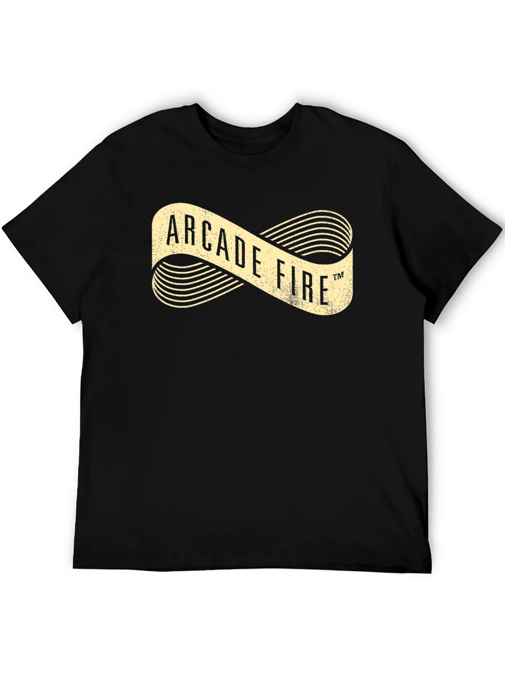 Arcade Fire Graphic Print Black T-Shirt