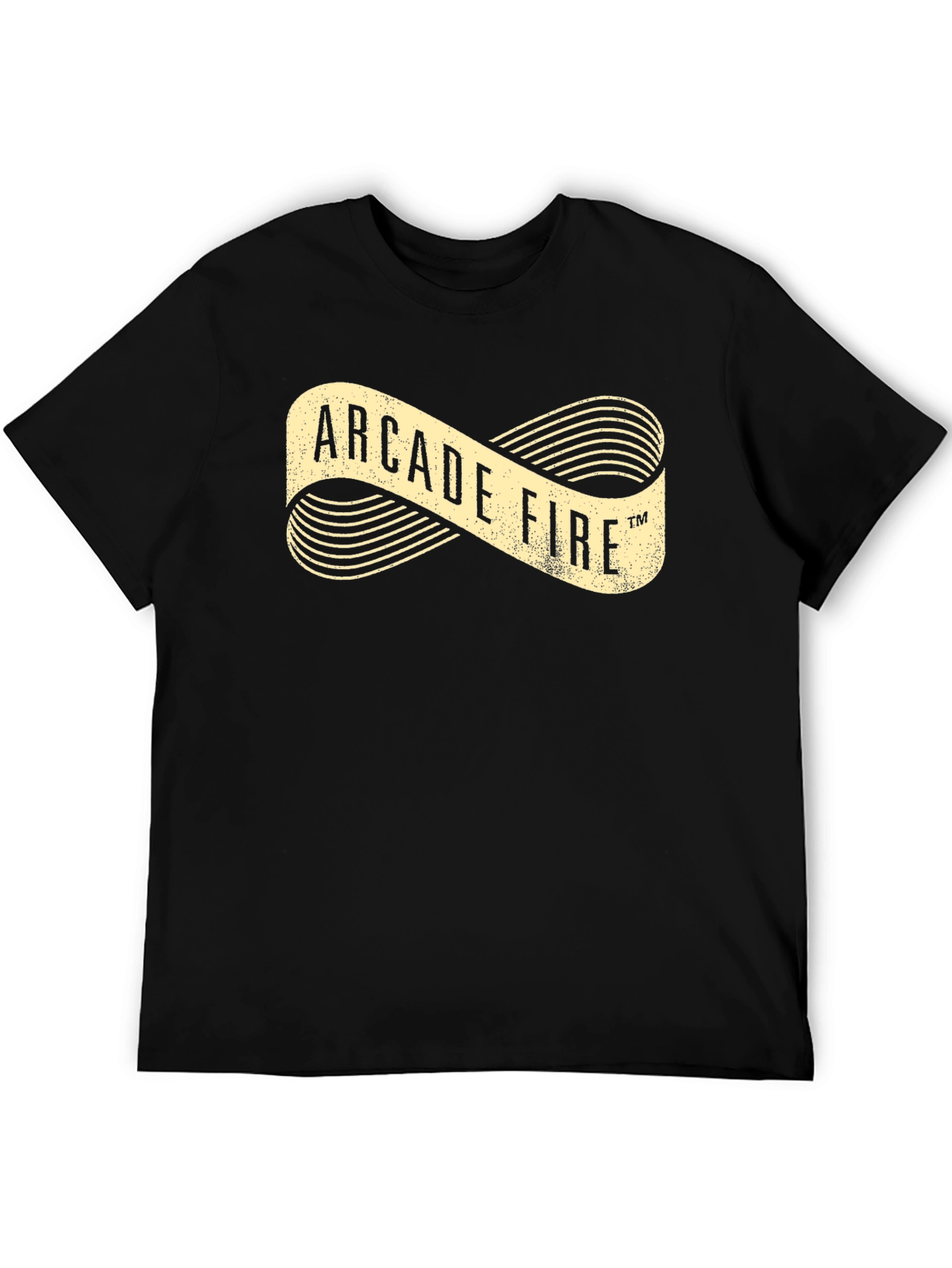 Arcade Fire Graphic Print Black T-Shirt
