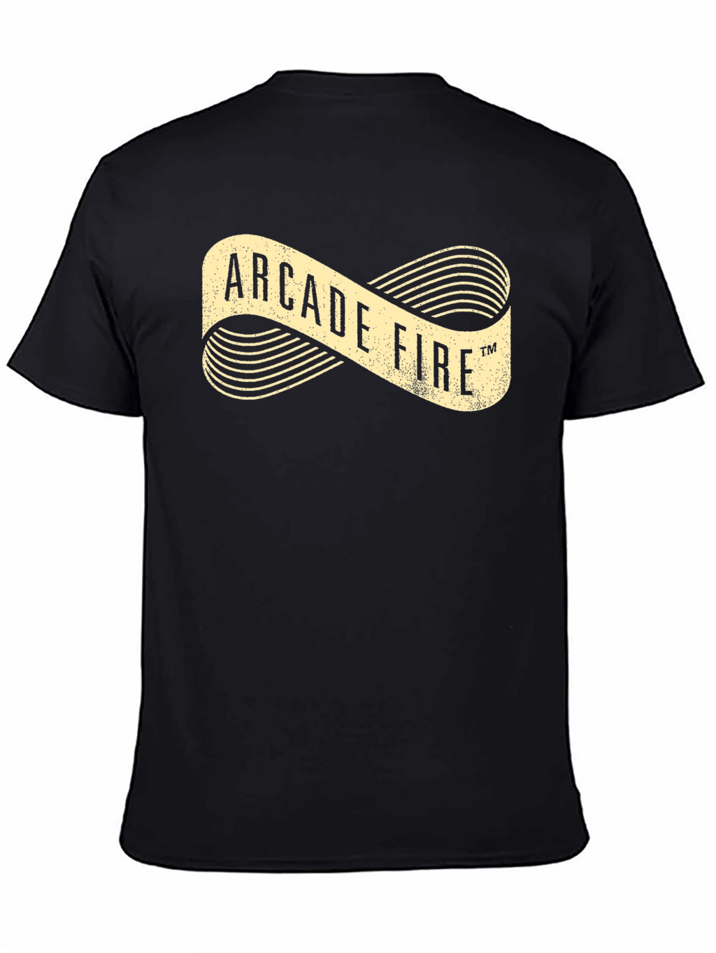 Arcade Fire Graphic Print Black T-Shirt