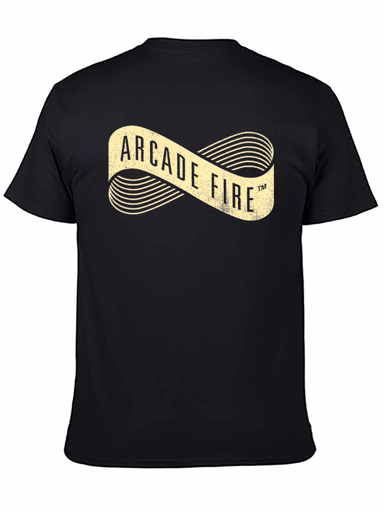 Arcade Fire Graphic Print Black T-Shirt