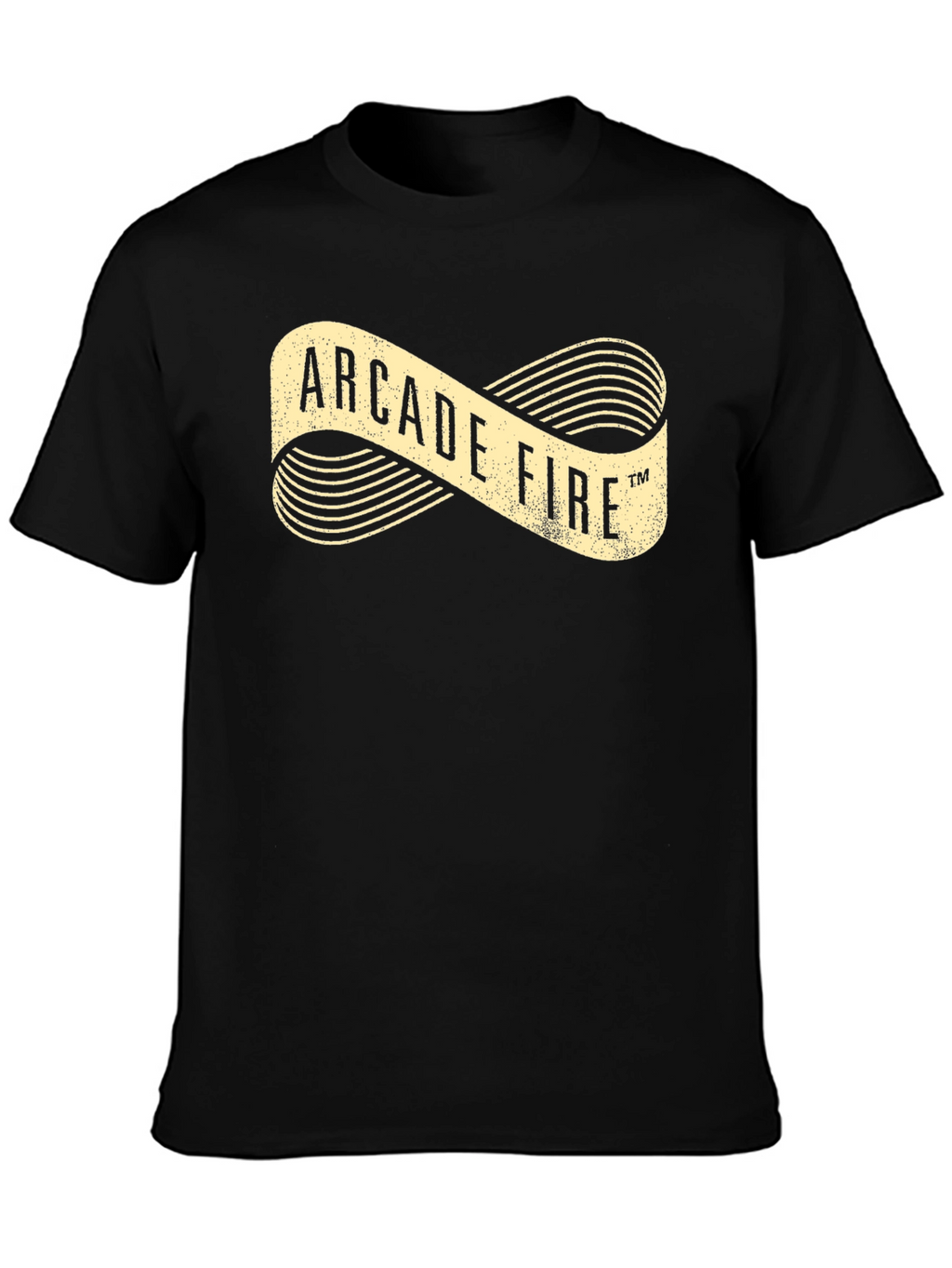 Arcade Fire Graphic Print Black T-Shirt