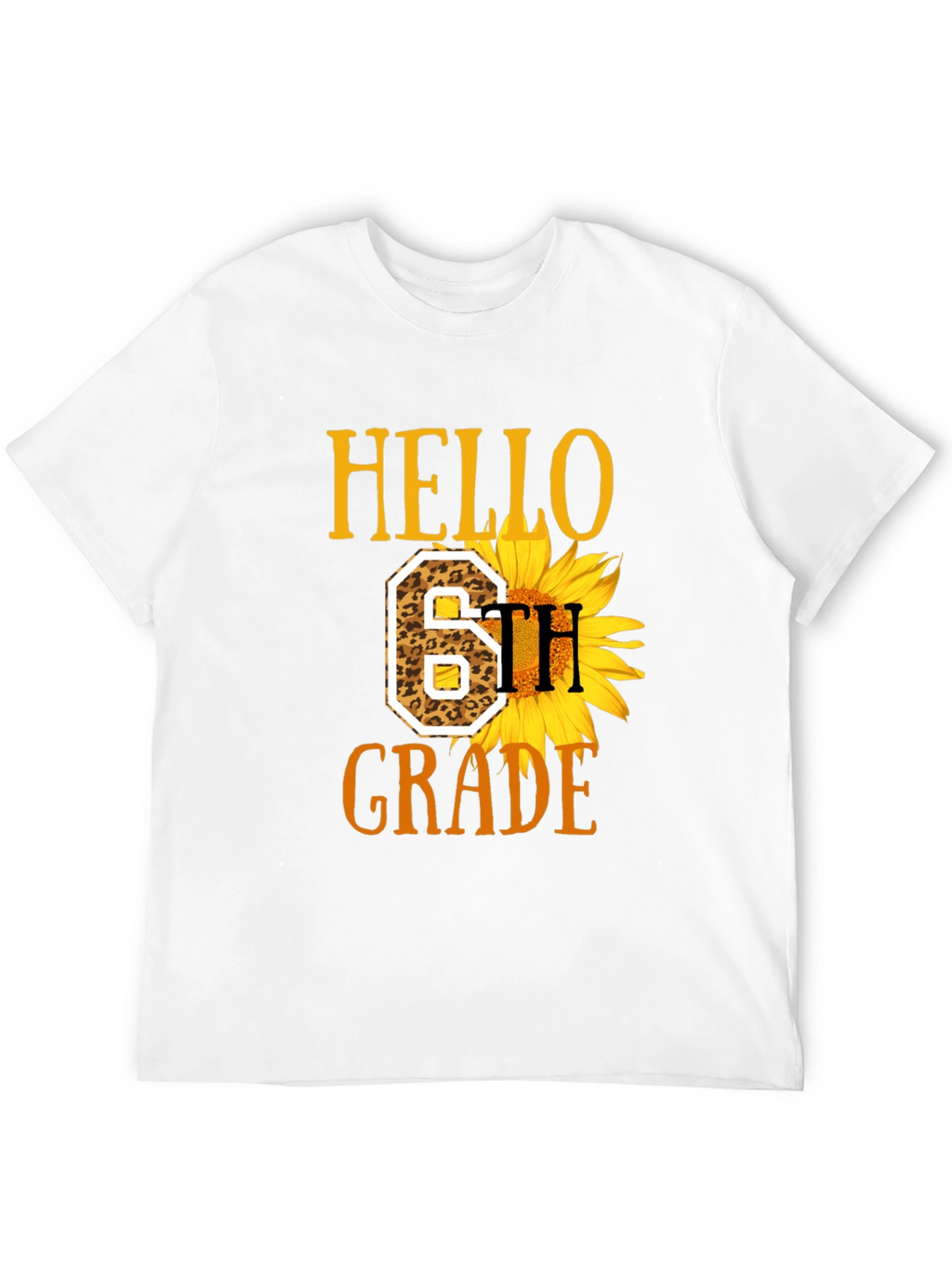Hello 6th Grade Sunflower T-Shirt