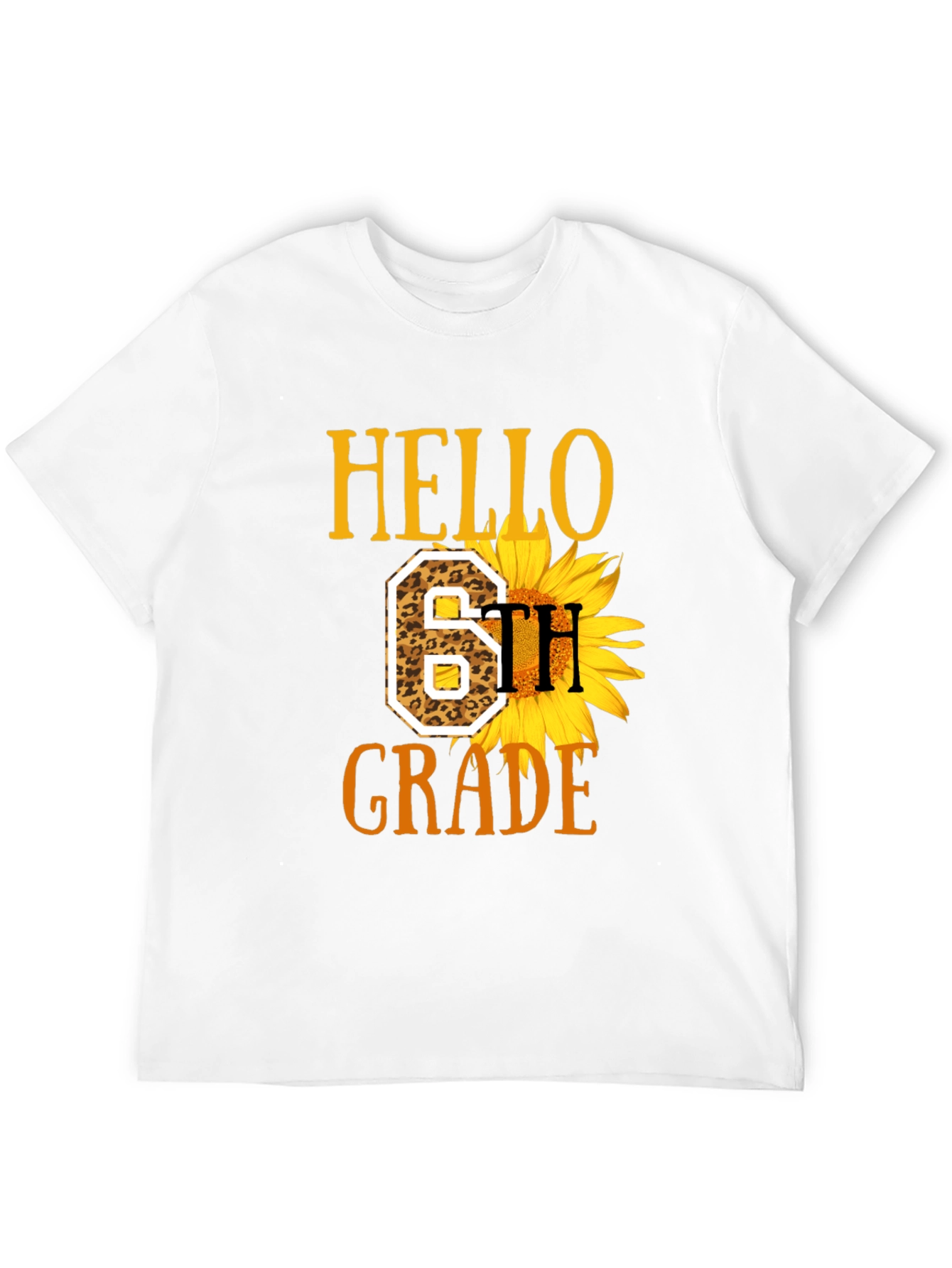 Hello 6th Grade Sunflower T-Shirt